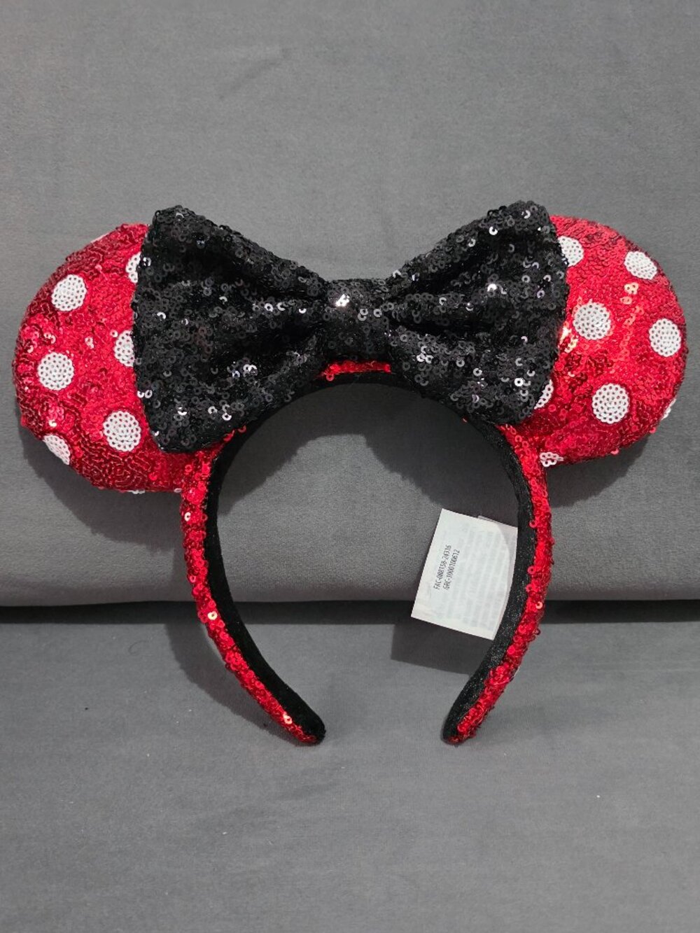 Minnie Mouse Polka Dot Sequined Ears Headband